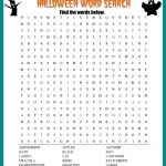 Halloween Word Search Printable Worksheet – Free Printable Word Searches