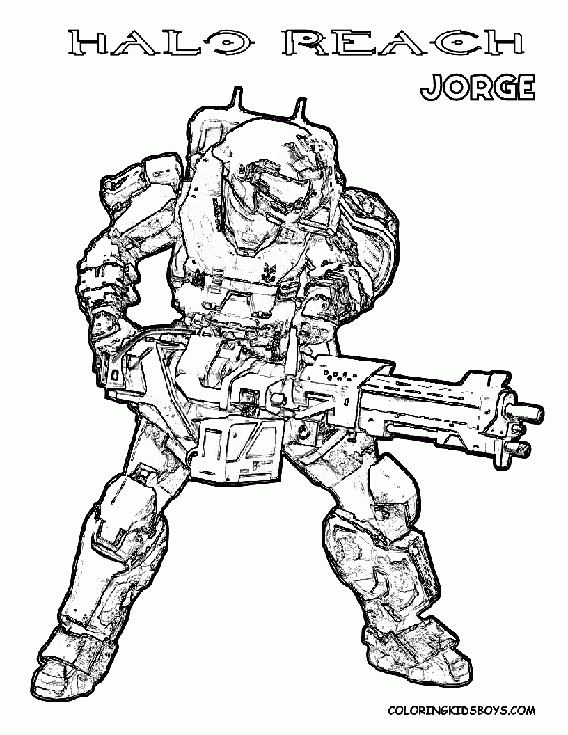Halo Coloring Pages | Halo Coloring Book Picture Of Jorge | Ideas - Free Printable Halo Coloring Pages