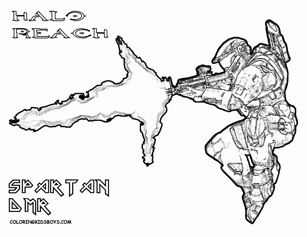 Halo Coloring Pages: Halo Reach Coloring Pages, Halo Wars Coloring - Free Printable Halo Coloring Pages