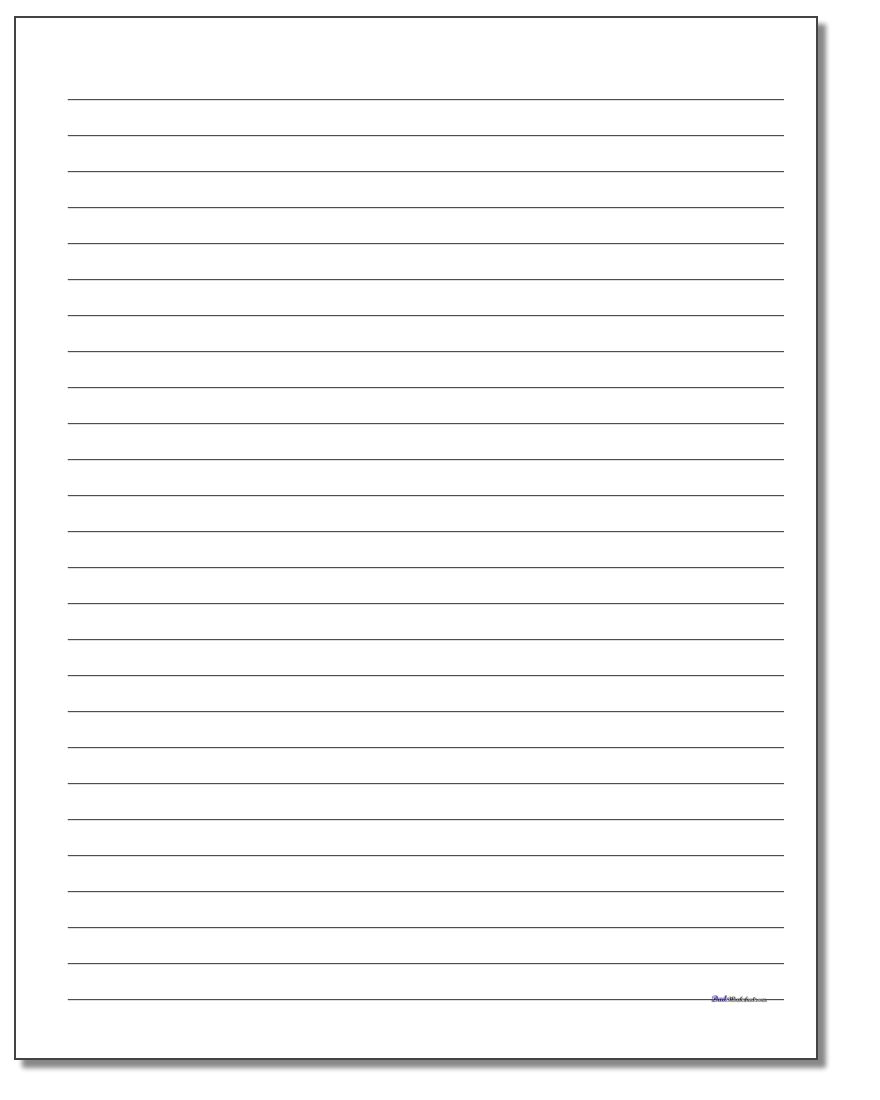 Handwriting Paper - Free Printable Blank Handwriting Worksheets