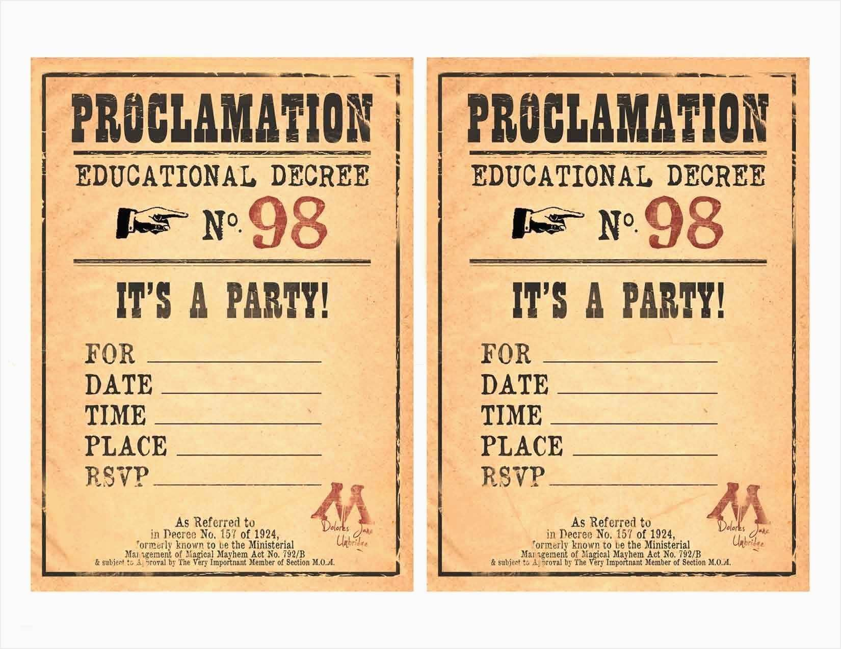 Harry Potter Birthday Cards Elegant Harry Potter Birthday Invitation - Harry Potter Birthday Invitations Free Printable