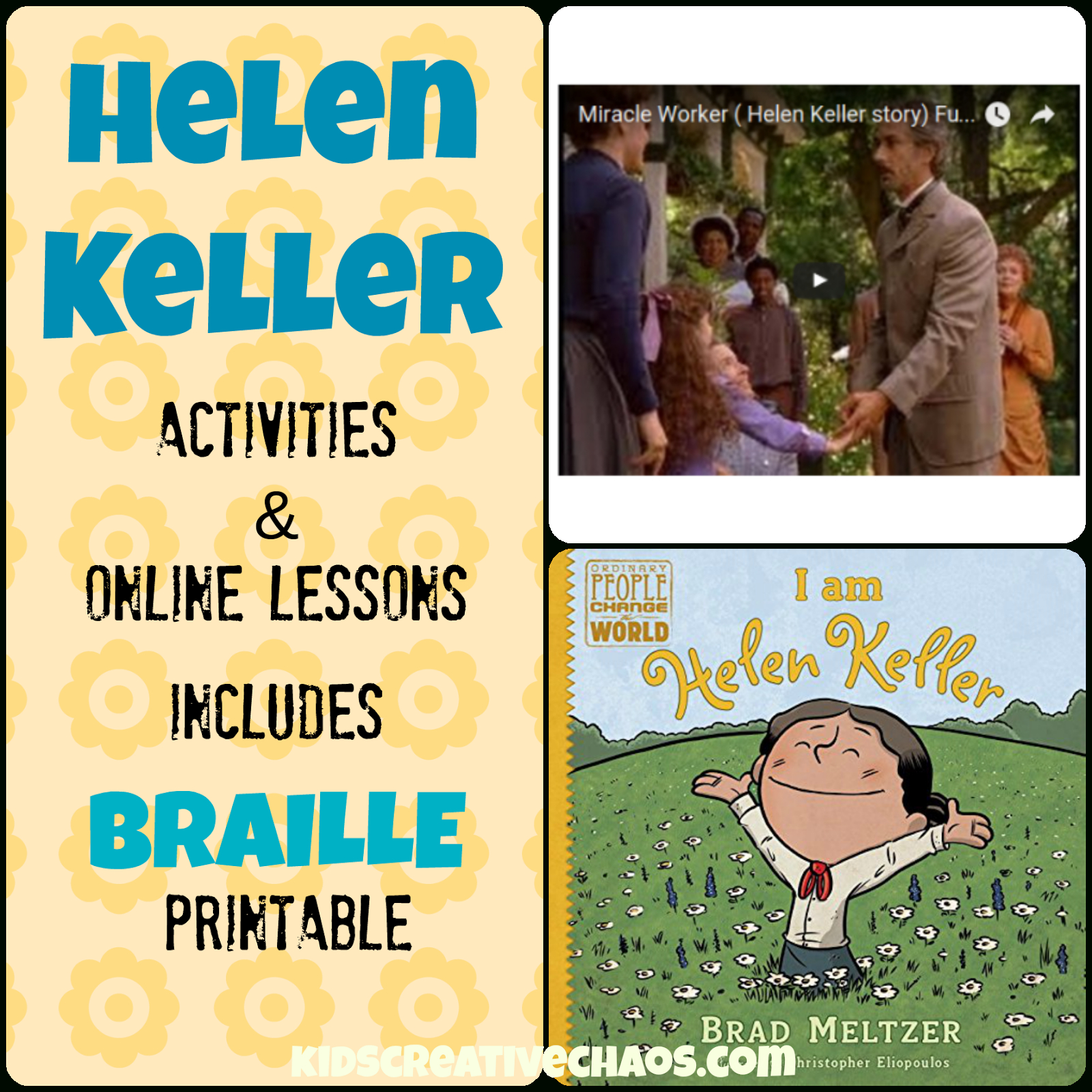 Helen Keller Lesson Plans Elementary Middle School - Kids Creative Chaos - Free Printable Pictures Of Helen Keller