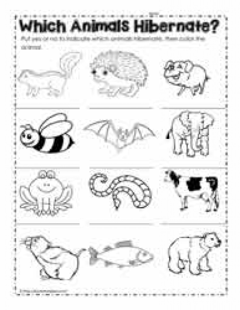 Hibernation Worksheets Regarding Free Printable Hibernation - Free Printable Hibernation Worksheets