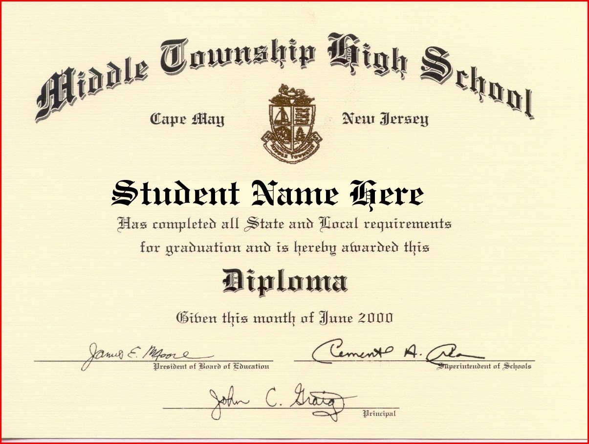 High School Diploma Maker - Rehau.hauteboxx.co - Free Printable High School Diploma Templates