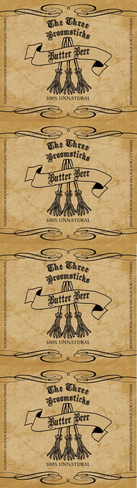 Hog Warts Express Butter Beer Label | Harry Potter - Free Printable Butterbeer Labels