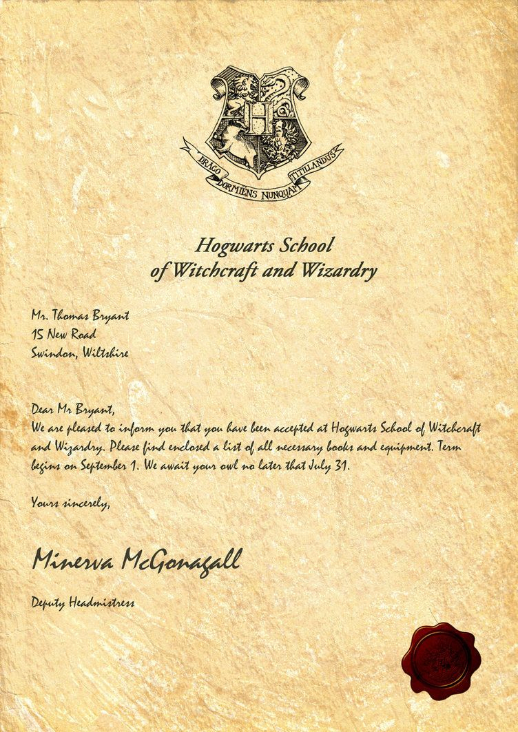 Hogwarts Acceptance Letterlegiondesign | Harry Potter Party - Hogwarts Acceptance Letter Template Free Printable