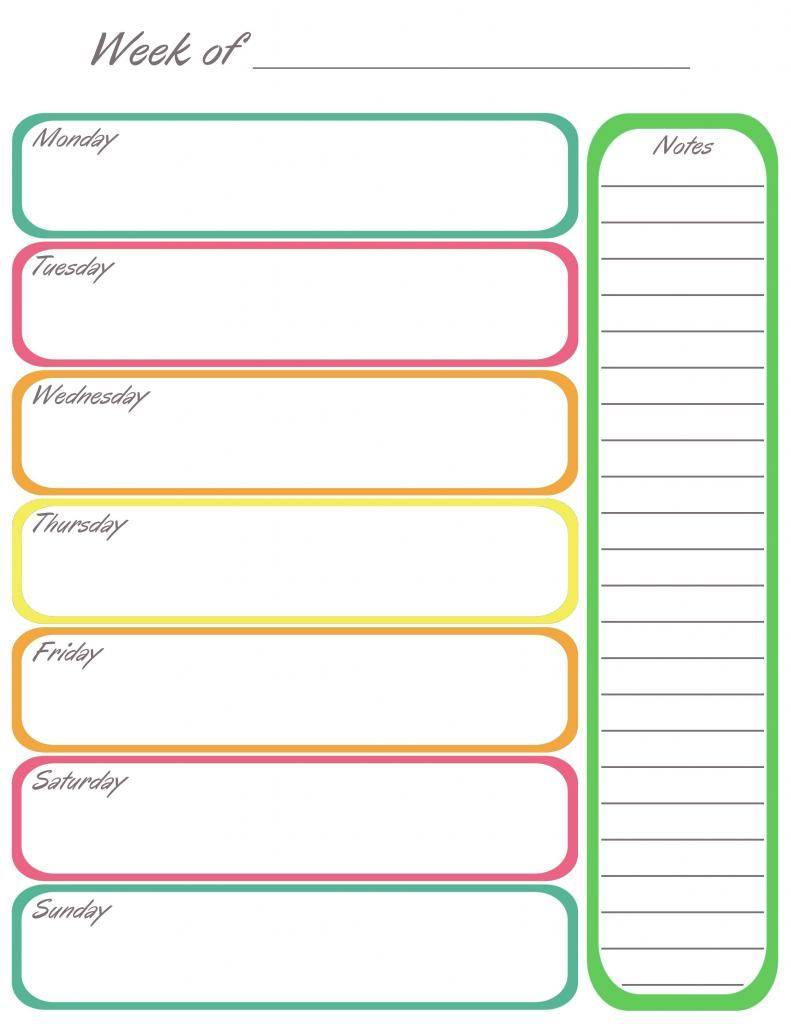 Home Management Binder Completed | Free Printables | Weekly Calendar - Free Printable School Agenda Templates