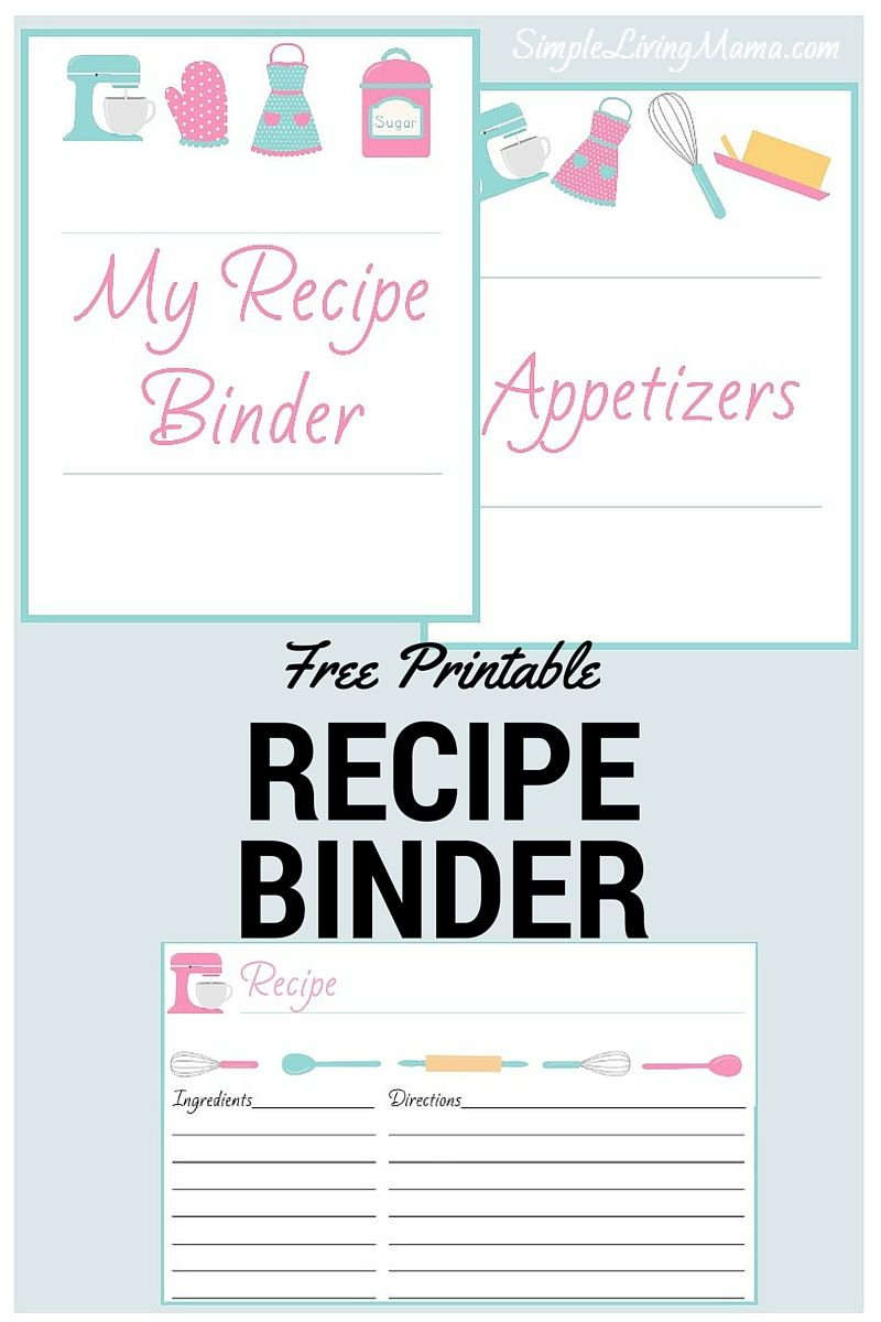 How To Create A Family Recipe Book - Passing Down Traditions - Free Printable Recipe Book Pages