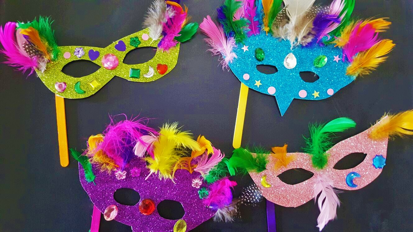 How To Make Masquerade Bird Masks + Free Printable Mask Template - Free Printable Masquerade Masks