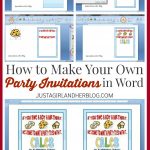 How To Make Your Own Party Invitations   Just A Girl And Her Blog   Play Date Invitations Free Printable