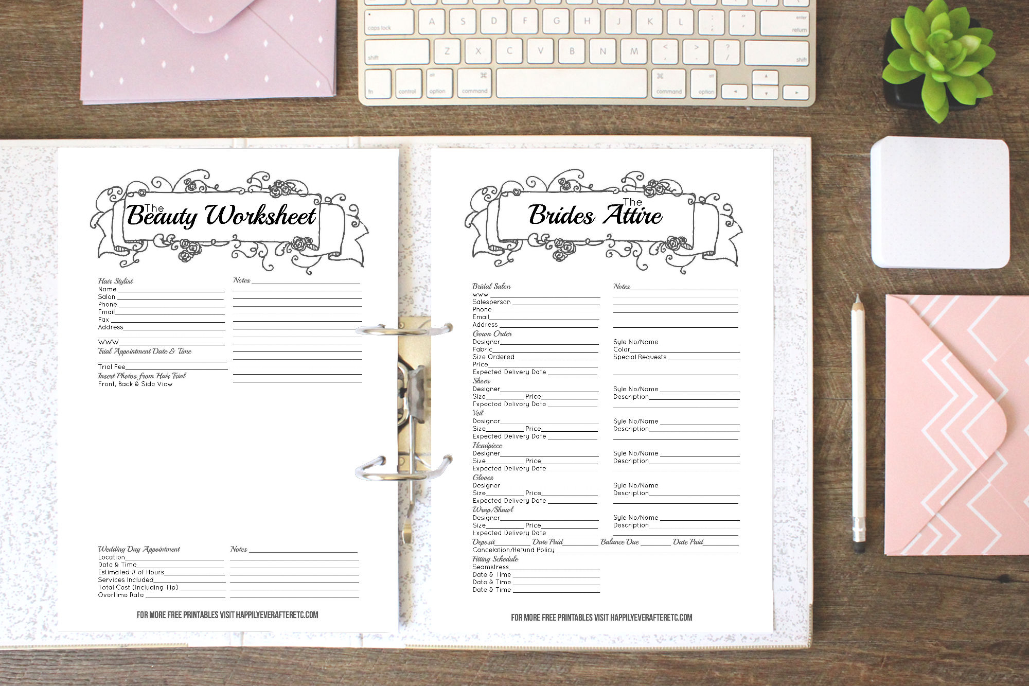 How To Put Together Your Perfect (Free) Wedding Binder (+ 42 Free - Free Printable Wedding Binder Templates