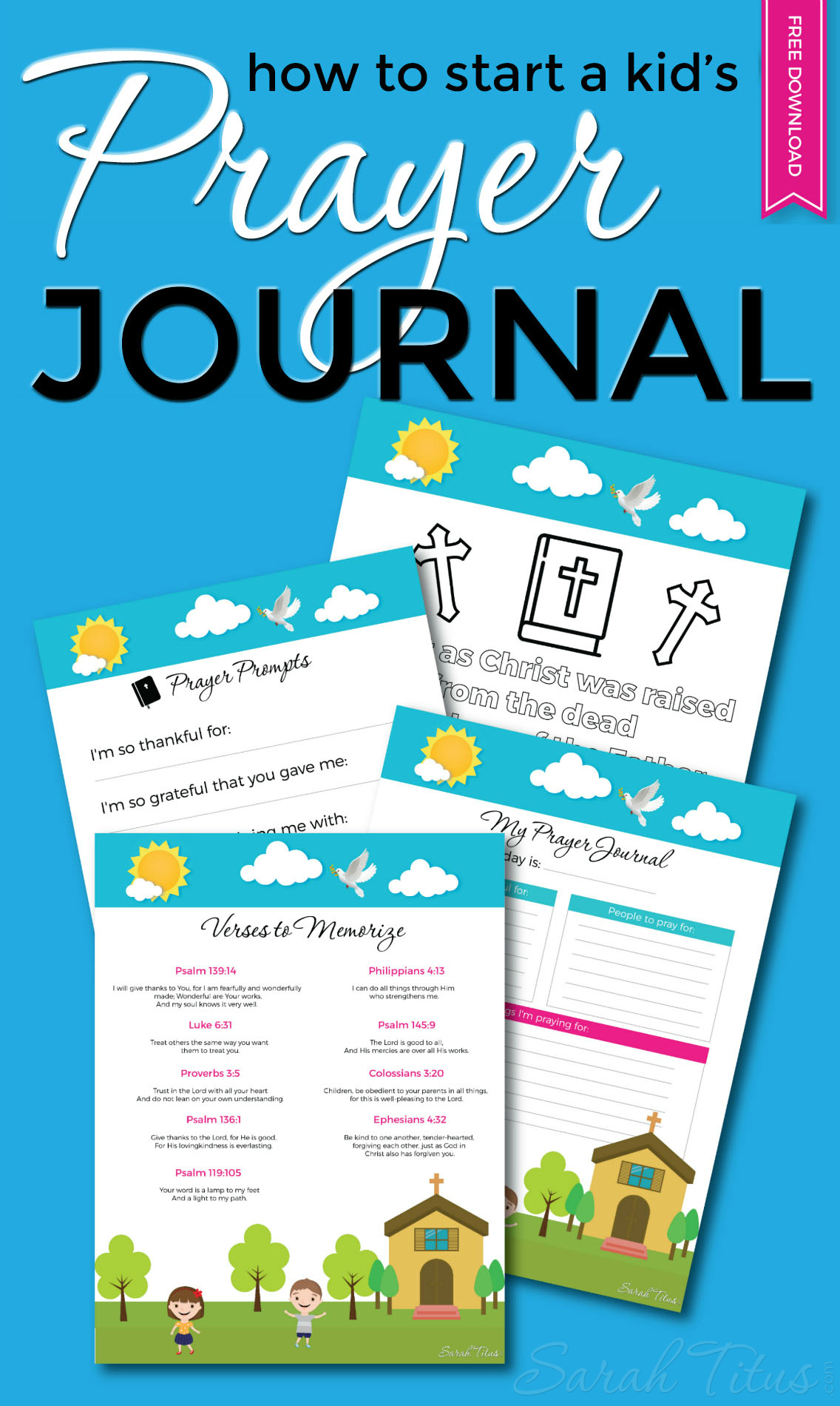 How To Start A Kid&amp;#039;s Prayer Journal - Sarah Titus - Free Printable Prayer Journal