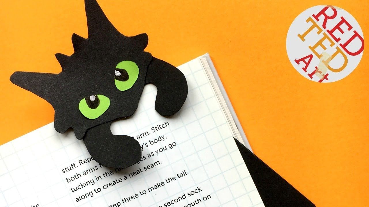Hug A Book Toothless Bookmark Diy - How To Train A Dragon Hug A Book - Free Printable Dragon Bookmarks