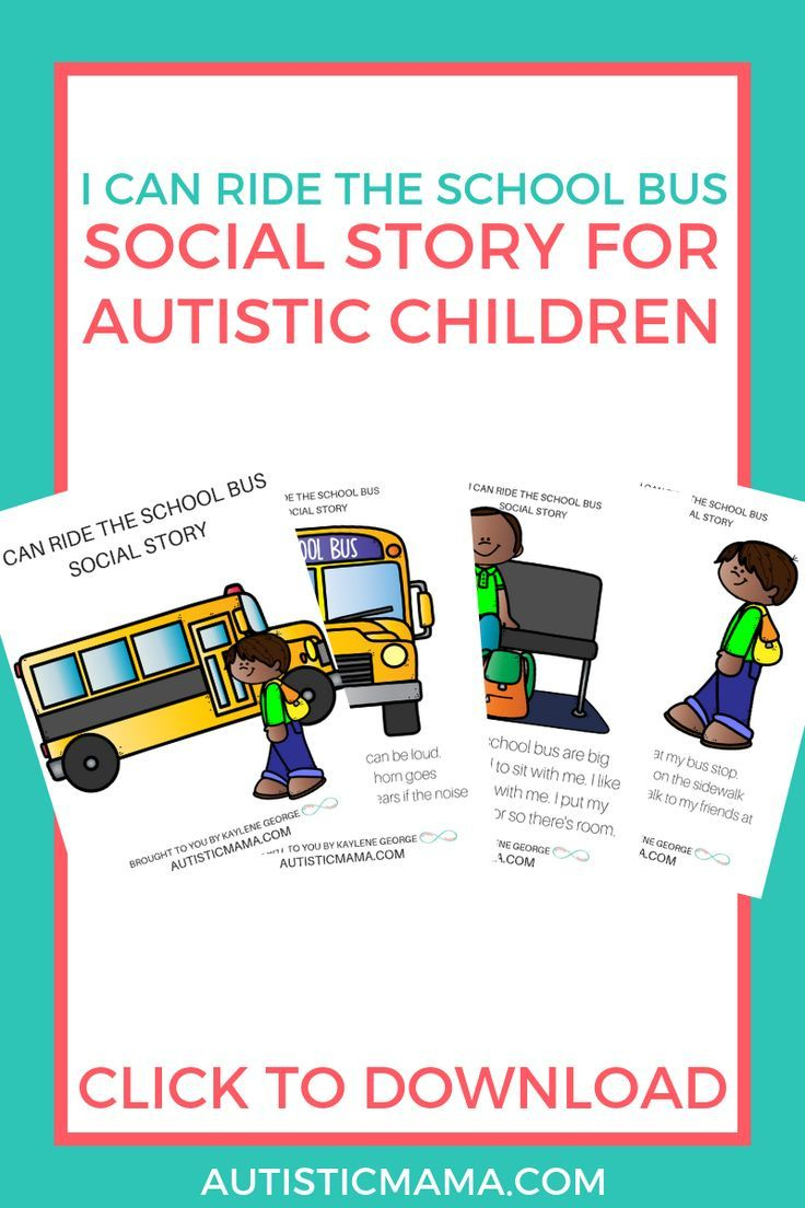 I Can Ride The School Bus&amp;quot; Social Story For Autistic Children Free - Free Printable Social Stories For Kids