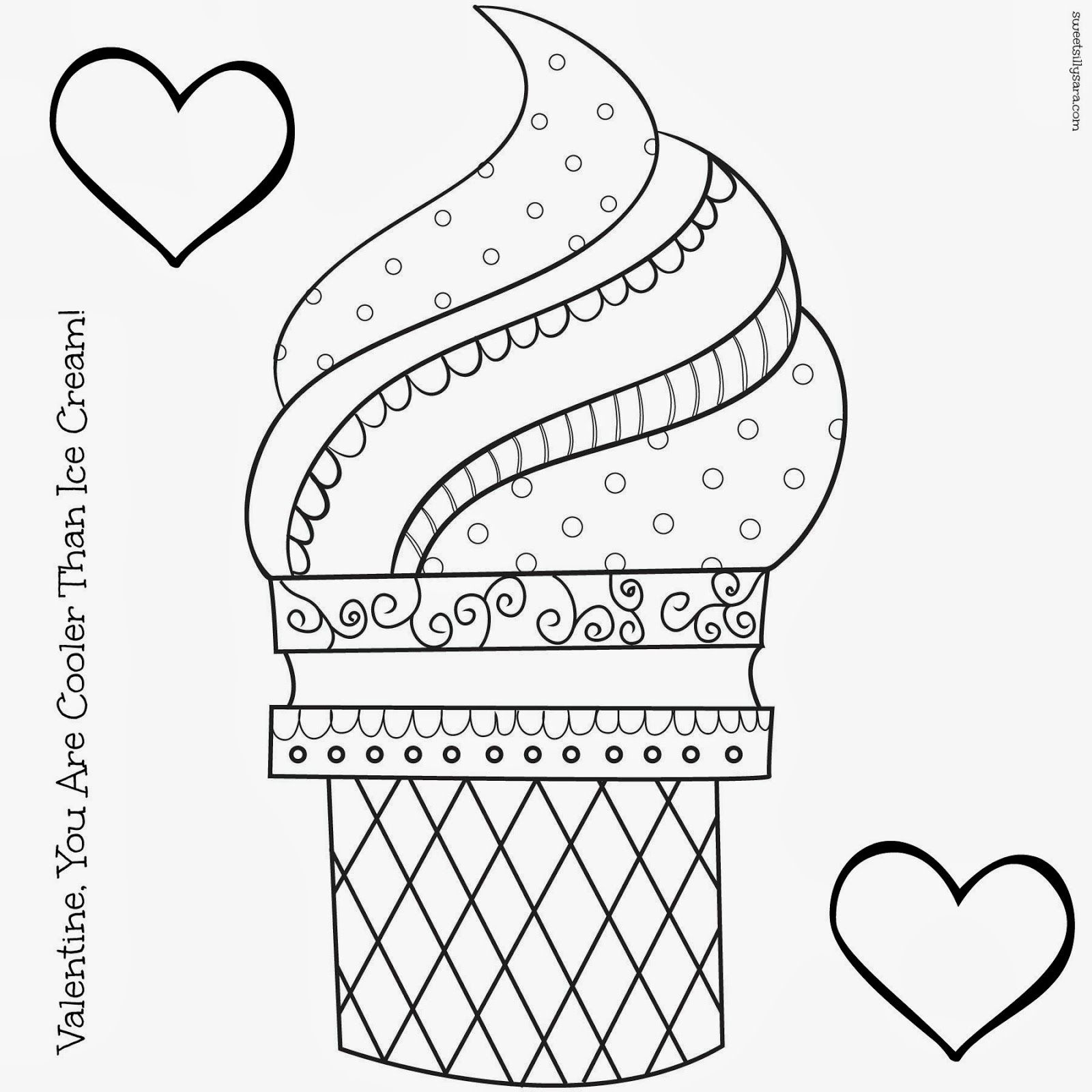 Ice Cream Coloring Pages For Kids | A Stitch In Time | Ice Cream - Ice Cream Color Pages Printable Free