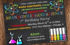 Free Printable Science Birthday Party Invitations