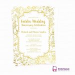 Inspirational Printable 40Th Wedding Anniversary Invitations   Free Printable 40Th Anniversary Invitations