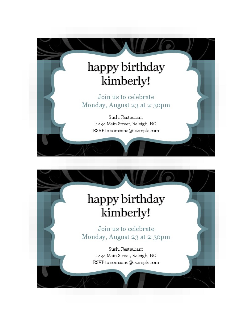 Invitations - Office - Free Printable Thanksgiving Dinner Invitation Templates