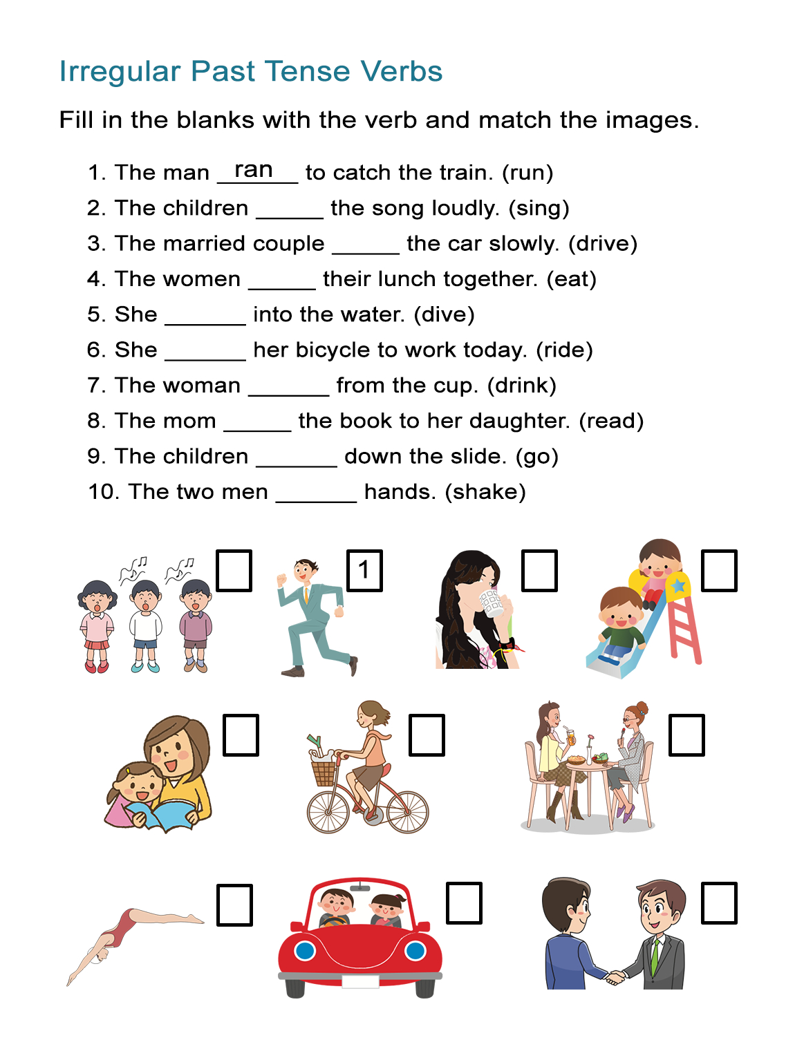 Irregular Past Tense Verbs Worksheet - All Esl - Free Printable Past Tense Verbs Worksheets