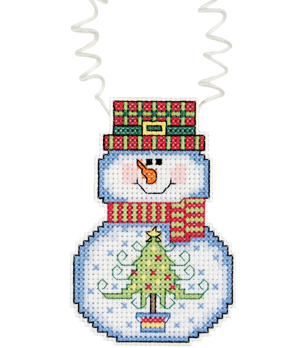 Janlynn Holiday Wizzers Snowman With Tree Counted Cross Stitch Kit - Free Printable Plastic Canvas Christmas Patterns