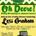 John Deere Baby Shower Invitation Would Be Good For Birthday Invite   Free Printable John Deere Baby Shower Invitations