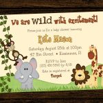 Jungle Theme Birthday Invitations Free Printable   Jungle Theme Birthday Invitations Free Printable