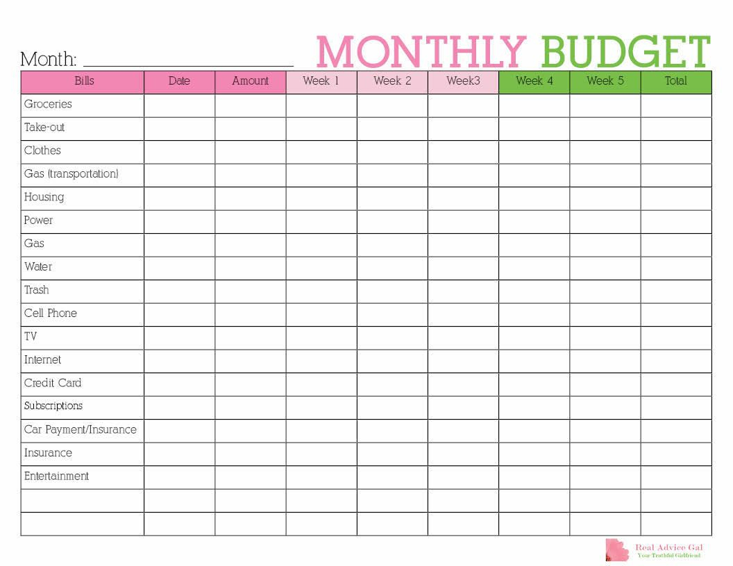 Keep Track Of Your Monthly Expenditures With This Free Printable - Free Printable Home Budget Planner