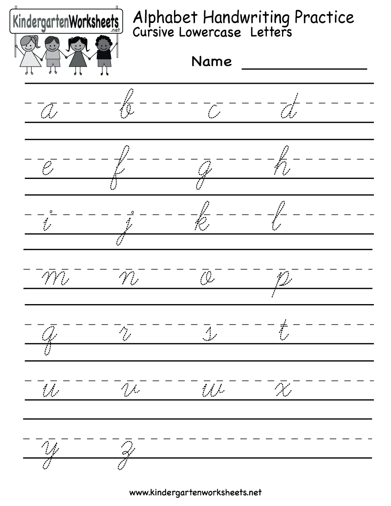 Kindergarten Alphabet Handwriting Practice Printable | School And - Free Printable Handwriting Worksheets