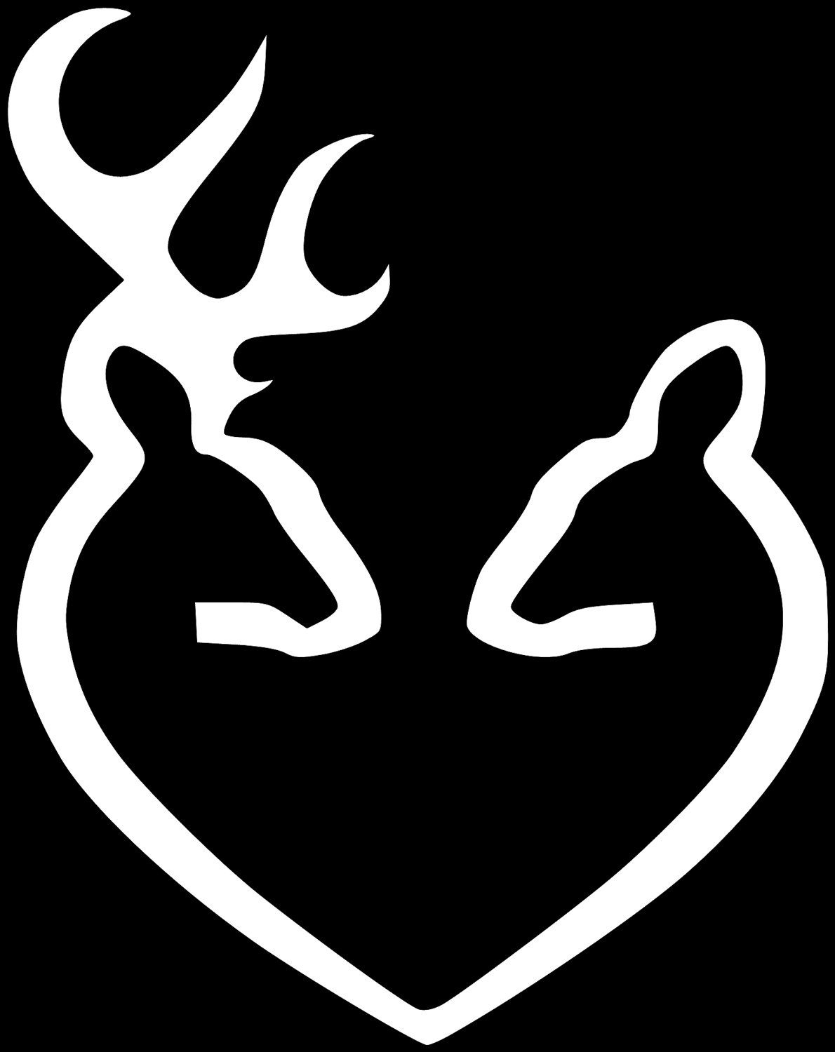 Kissing Deer Logo | Browning Logo Images | Wood Burning | Pinterest - Free Printable Deer Pumpkin Stencils