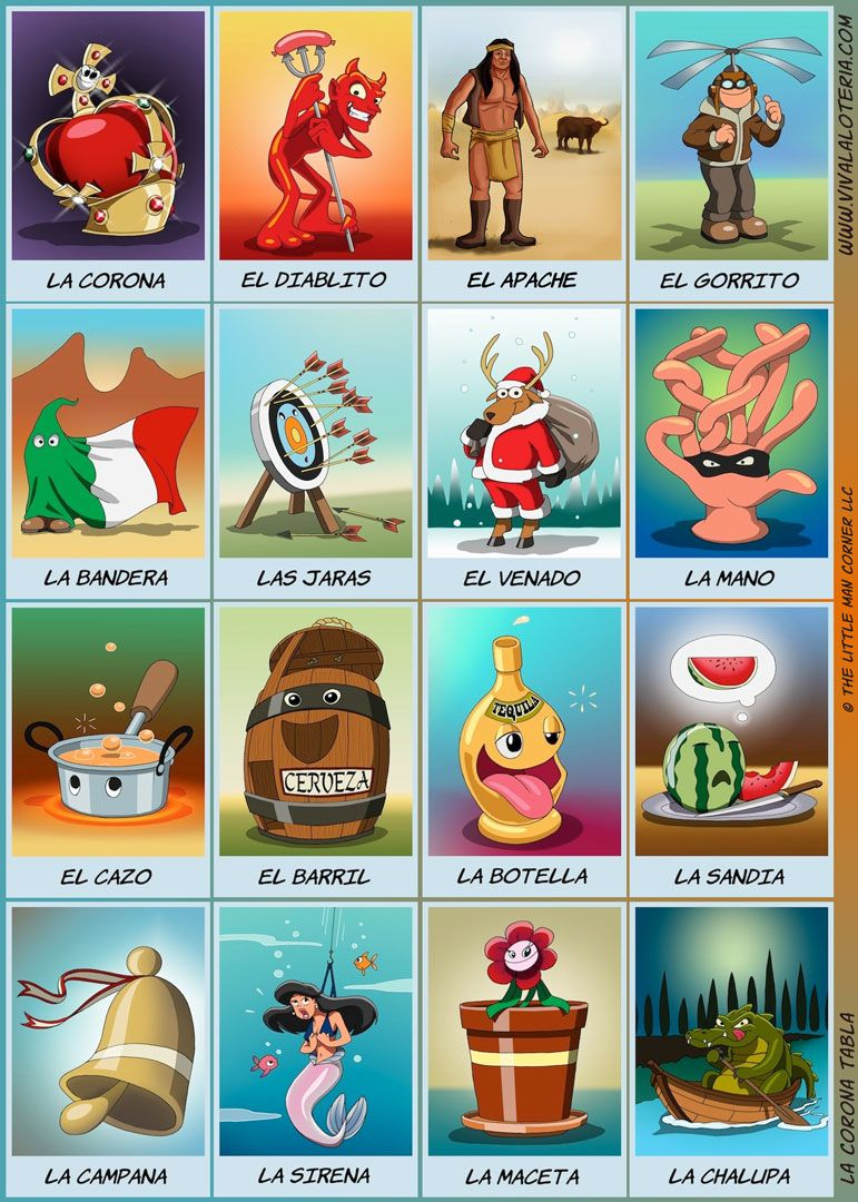 Large printable loteria cards