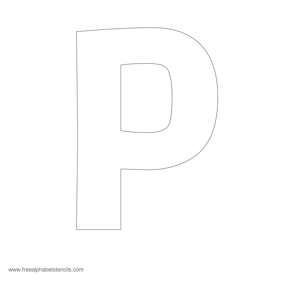 Large Alphabet Stencils | Freealphabetstencils - Free Printable Calligraphy Letter Stencils