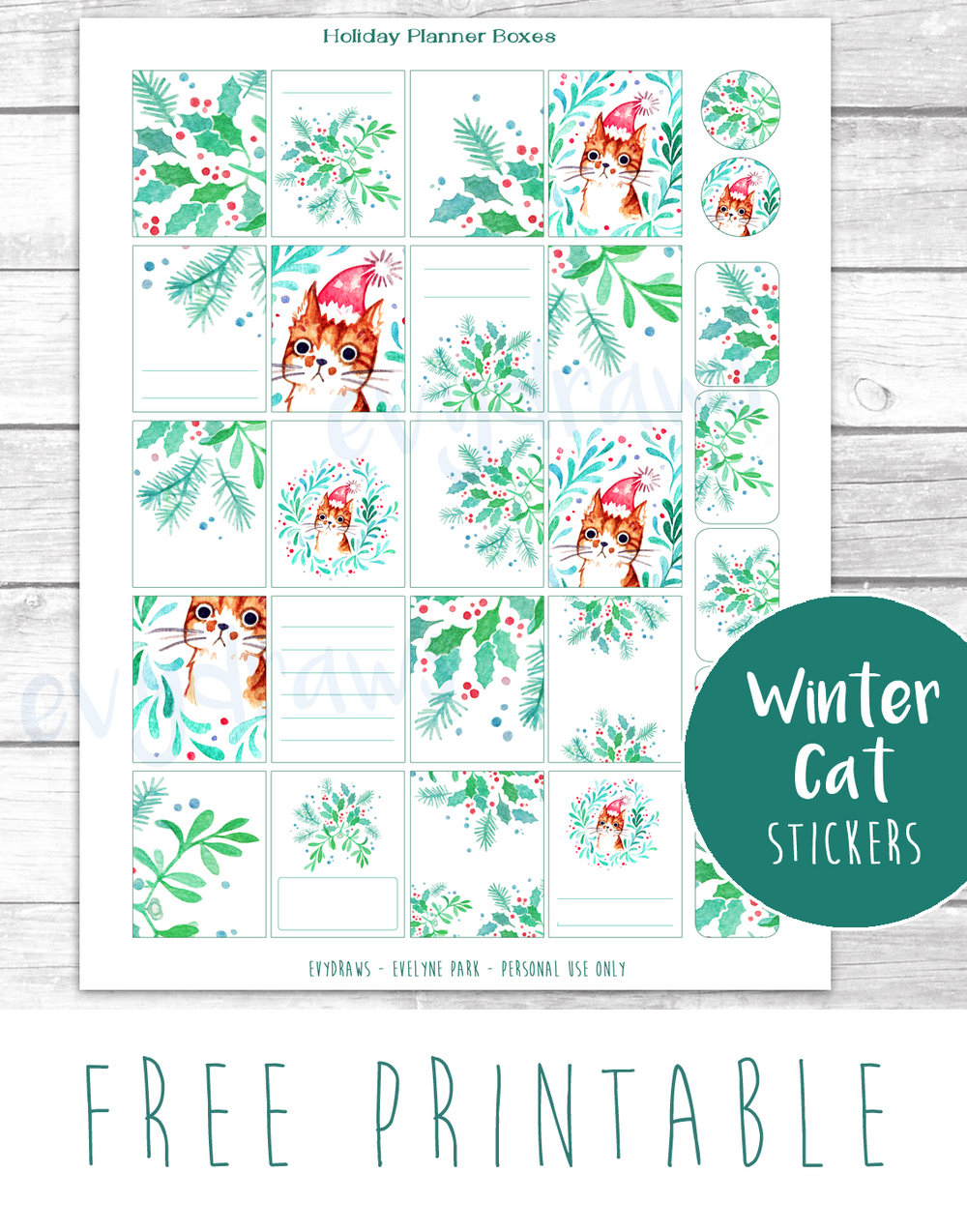 Last-Minute Diy: Free Printable Gift Tags, Stickers &amp;amp; Cards — Evydraws - Diy Gift Tags Free Printable