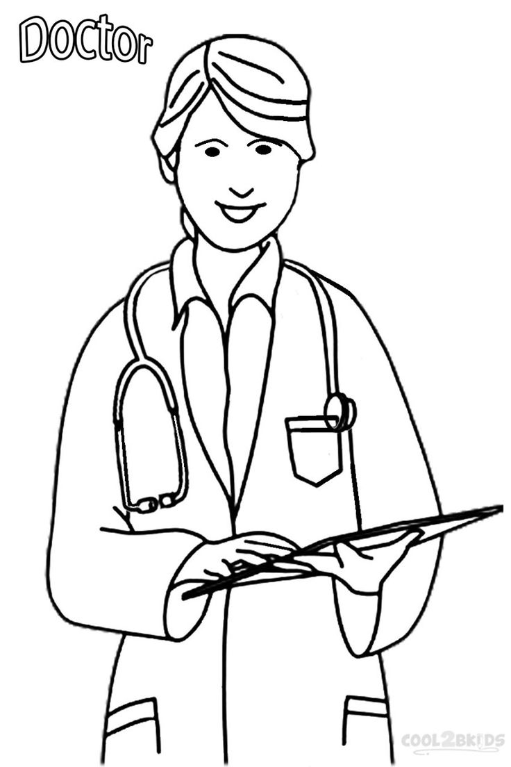 Launching Doctors Coloring Pages Woman Doctor Page Free Printable #26 - Doctor Coloring Pages Free Printable