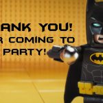 Lego Batman Thank You Cards | Lego Batman Super Heros Printables   Lego Batman Invitations Free Printable
