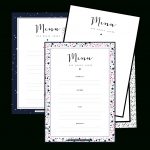 Les Menus De Noël À Compléter Et Imprimer | Gift Things | Printable   Free Printable Menu
