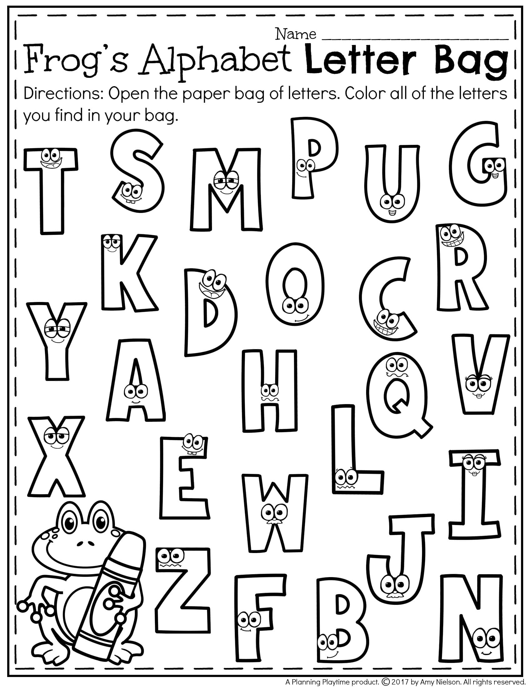 Letter Recognition Worksheets - Planning Playtime - Free Printable Letter Recognition Worksheets