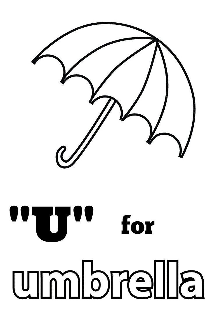Letter U Coloring Pages - Free Printables | Embroidery Pattern - Free Printable Letter U Coloring Pages