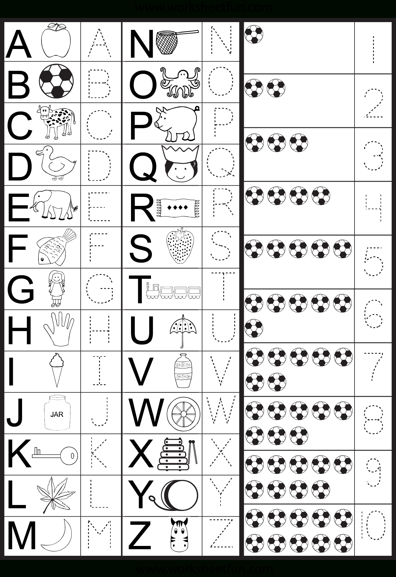 Letters &amp;amp; Numbers Tracing Worksheet | Printable Worksheets - Free Printable Tracing Letters And Numbers Worksheets