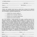 Living Will Form Livingwillpage 12 Complete For Template Florida   Free Printable Living Will Forms Florida