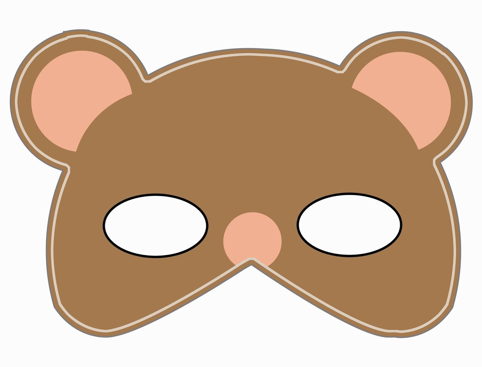 Lomy Design: Teddy Bear Mask | Teddy Bear Birthday | Pinterest - Free Printable Bear Mask