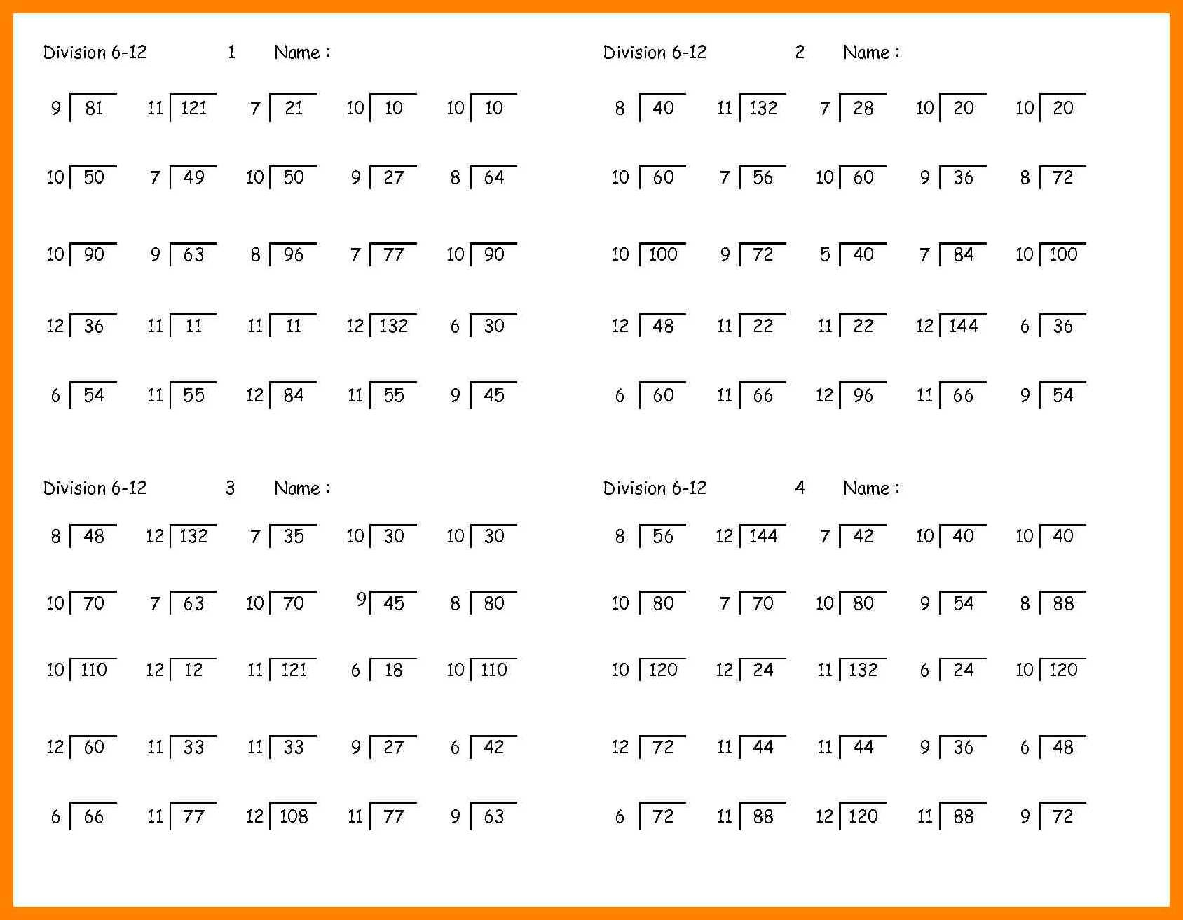 Long Division Worksheets 5Th Grade Fifth Grade Mon Core Division - Free Printable Long Division Worksheets 5Th Grade