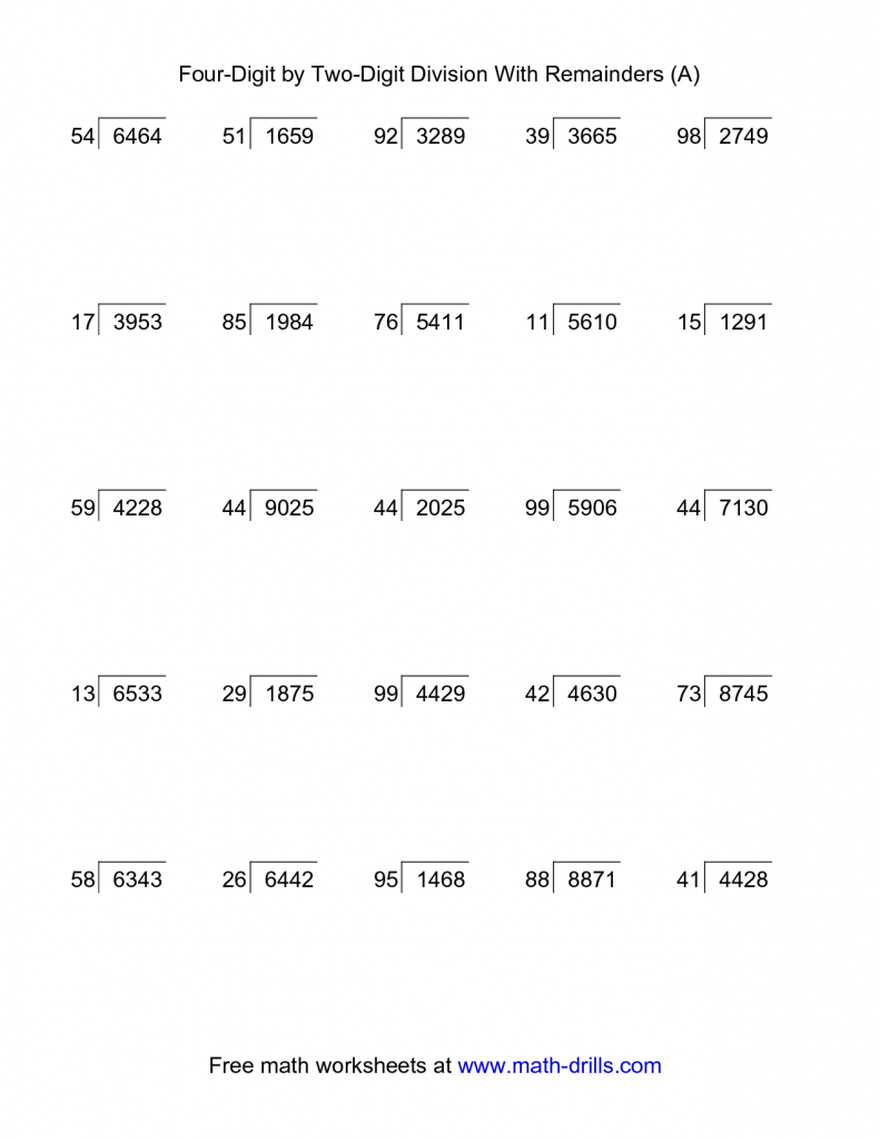 Long Division Worksheets 5Th Grade Pdf | Download Them And Try To - Free Printable Long Division Worksheets 5Th Grade