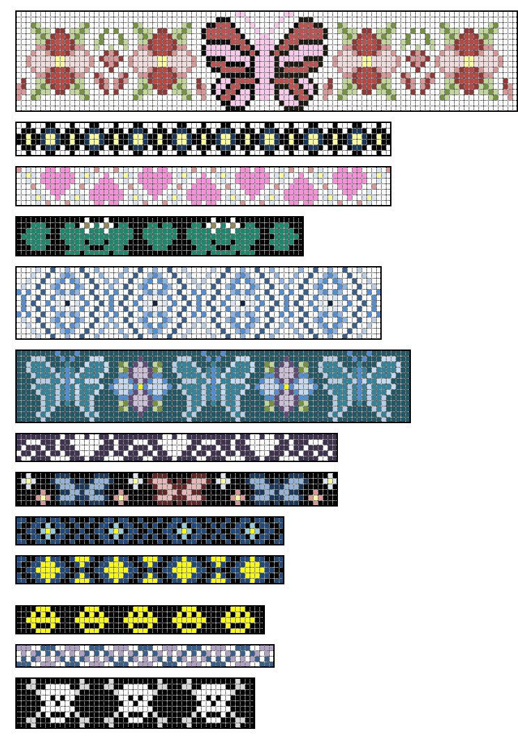 Loom+Beading+Patterns | Native American Split Loom Patterns: Free - Free Printable Loom Bracelet Patterns