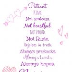 Love Is..valentine's Day Free Printable!   Nessa Makes   Love Is Patient Love Is Kind Free Printable