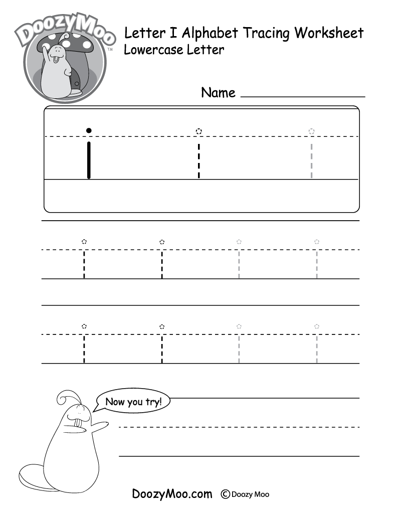 Lowercase Letter Tracing Worksheets (Free Printables) - Doozy Moo - Free Printable Traceable Letters