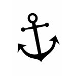 Lux Anchor   Brown | Tattoo | Anchor Stencil, Simple Anchor Tattoo   Free Printable Anchor Template
