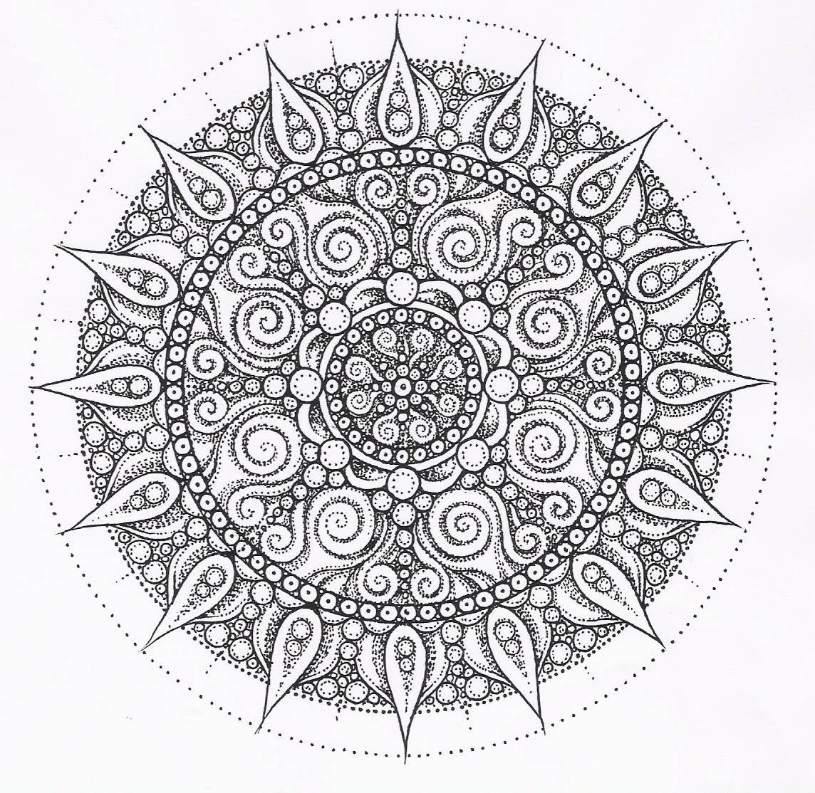 Mandala Pattern Coloring Pages - Mauracapps - Free Printable Mandala Patterns