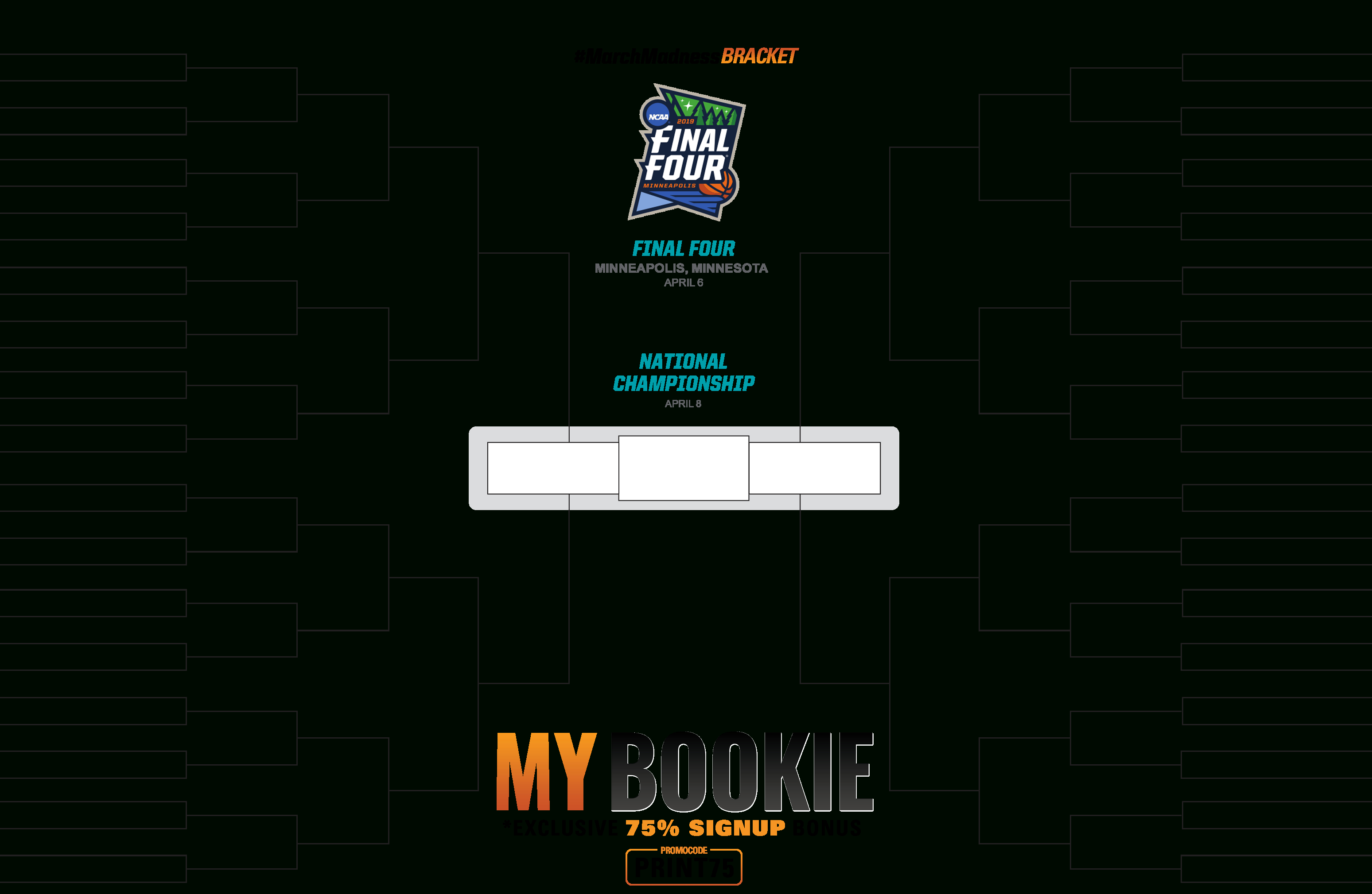 March Madness Bracket 2019 Printable, Fillable Tournament Brackets - Free Printable Brackets