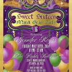 Mardi Gras Birthday Clipart   Free Printable Mardi Gras Invitations