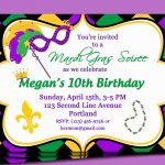 Mardi Gras Party Invitations Mardi Gras Party Invitations And Your   Free Printable Mardi Gras Invitations